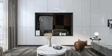 Planning the Perfect TV Console for a Wall-Mounted TV Entertainment Area